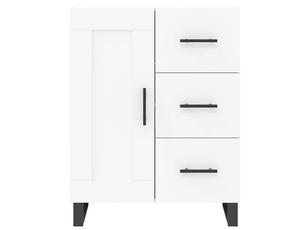 Buffet haut Blanc 69,5x34x180 cm Bois d'ingénierie