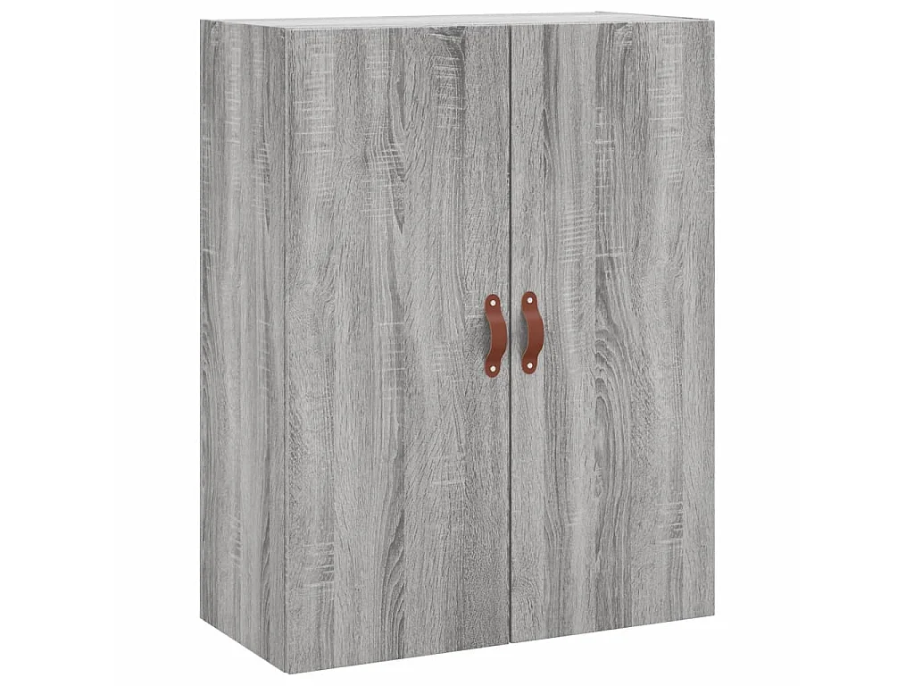 Buffet haut Sonoma gris 69,5x34x180 cm Bois d'ingénierie