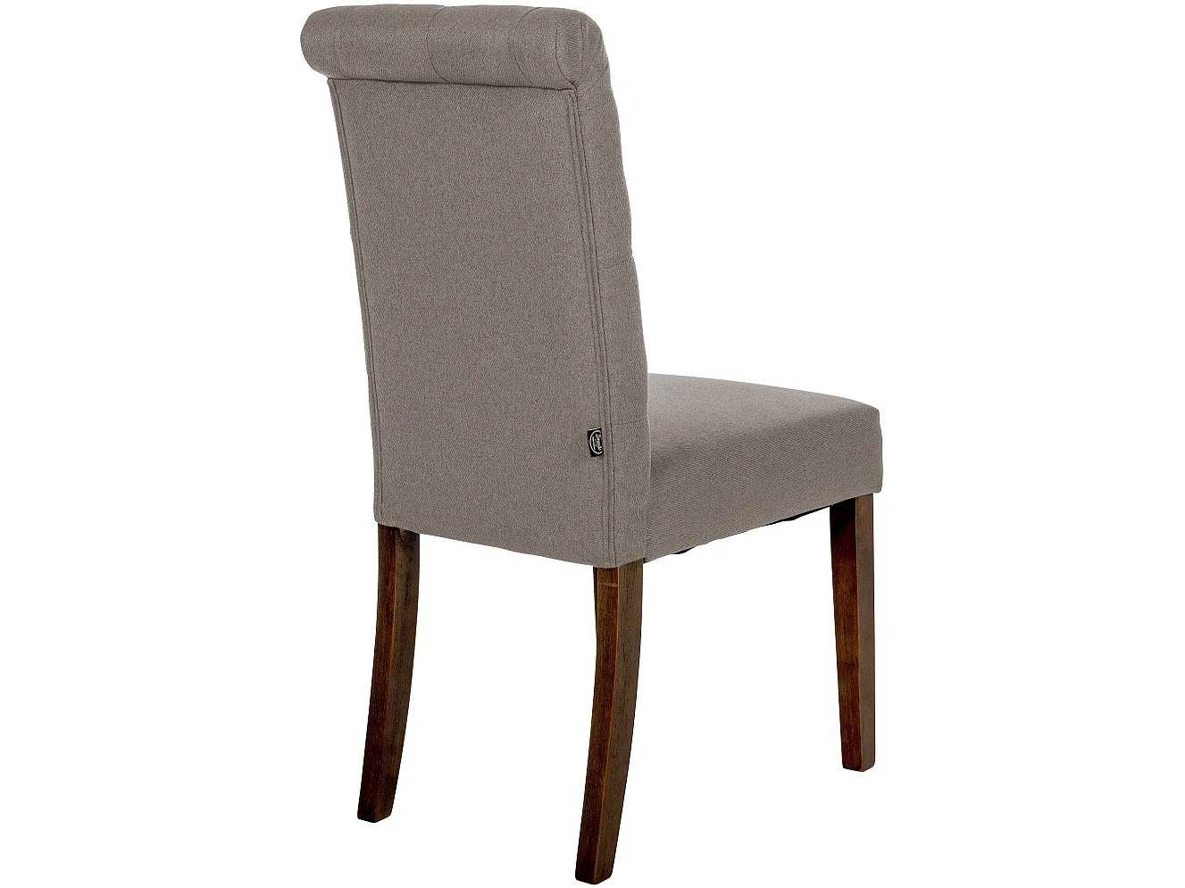 Lot de 2  chaise salle à manger - Tissu - Taupe - Lisburn