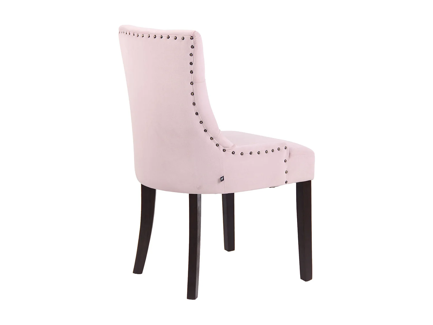 Lot de 4  chaise salle à manger - Velours & Antique - Rose - Aberdeen