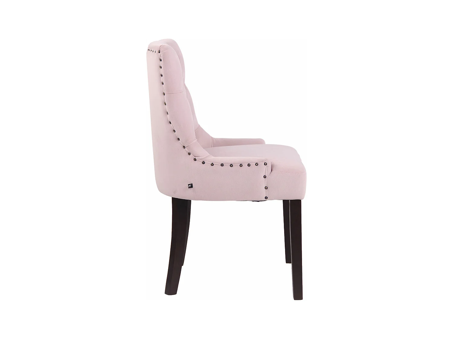 Lot de 4  chaise salle à manger - Velours & Antique - Rose - Aberdeen