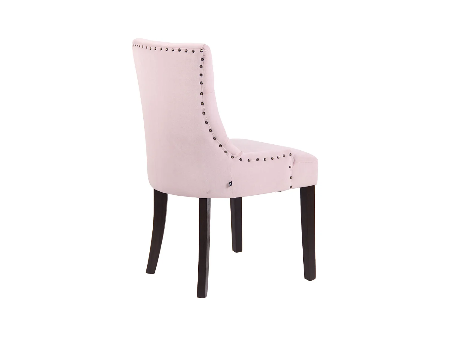 Lot de 4  chaise salle à manger - Velours & Antique - Rose - Aberdeen
