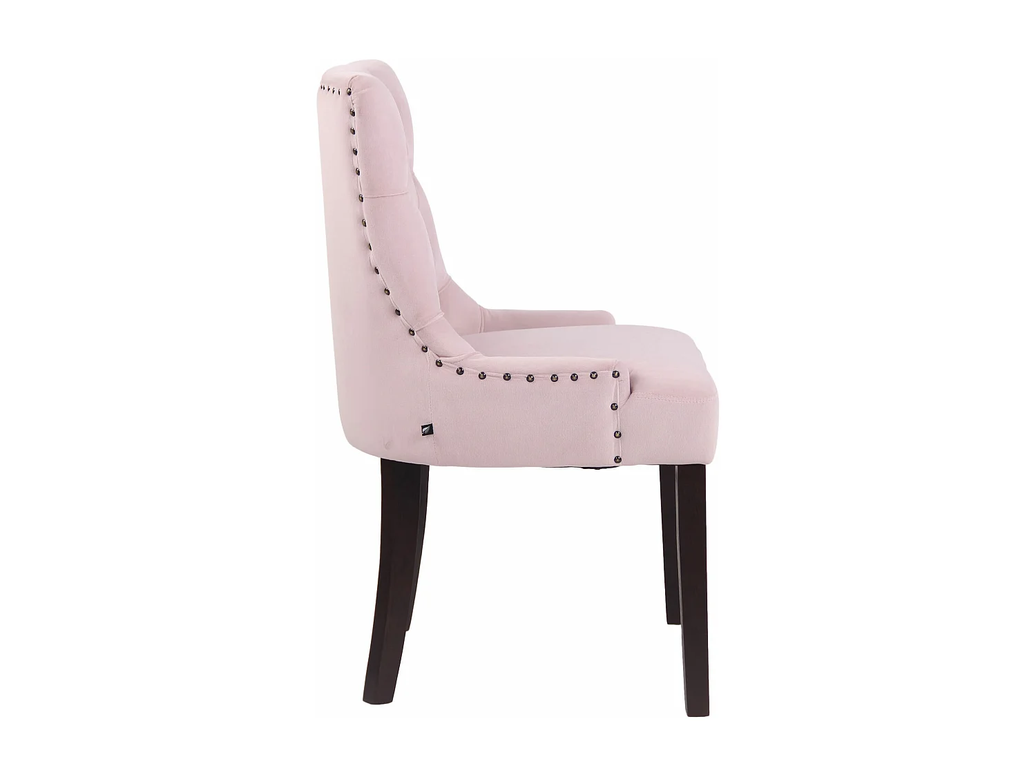 Lot de 4  chaise salle à manger - Velours & Antique - Rose - Aberdeen