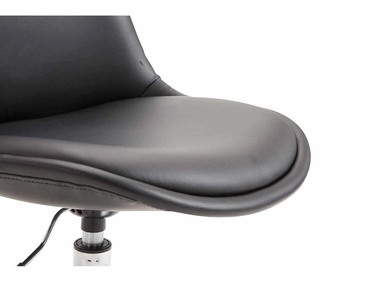 Eetkamerstoelen - Kunstleer & chroom - zwart - Maverick