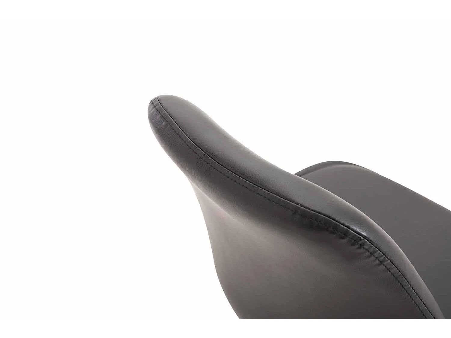 Eetkamerstoelen - Kunstleer & chroom - zwart - Maverick