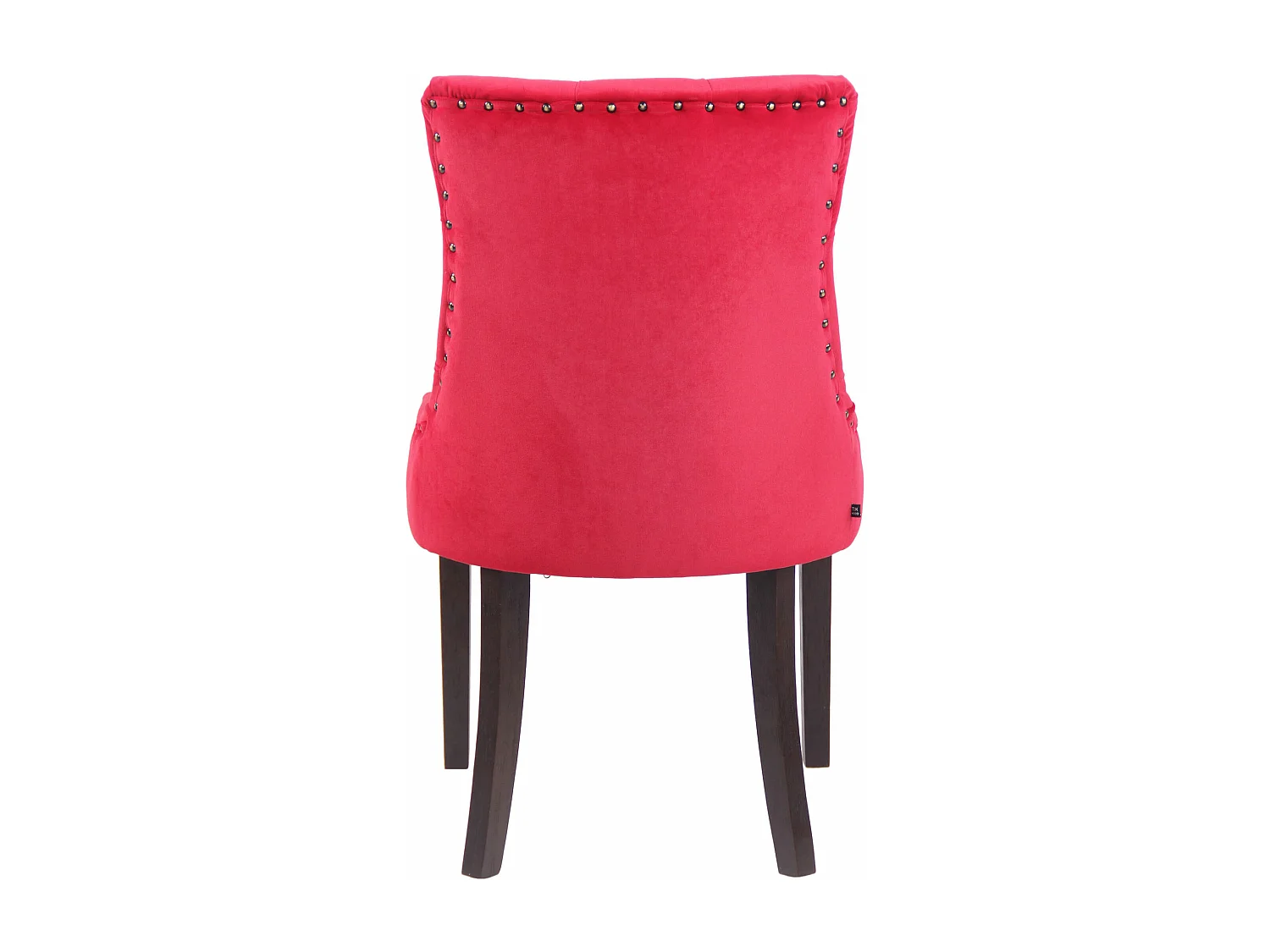 Eetkamerstoelen - Fluweel & antiek - rood - Aberdeen