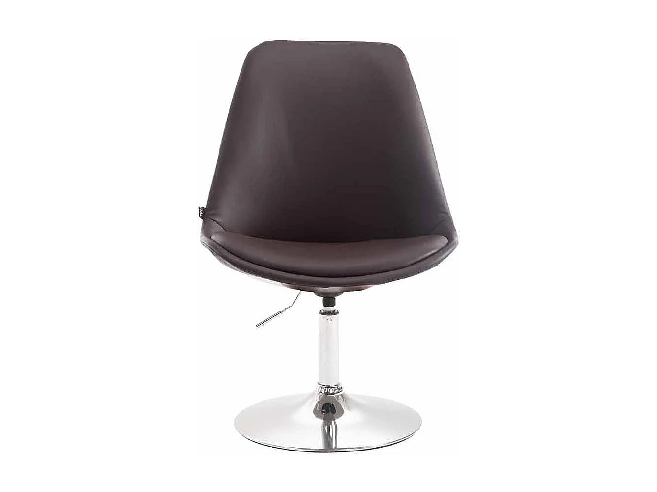 Eetkamerstoelen - Kunstleer & chroom - bruin - Maverick