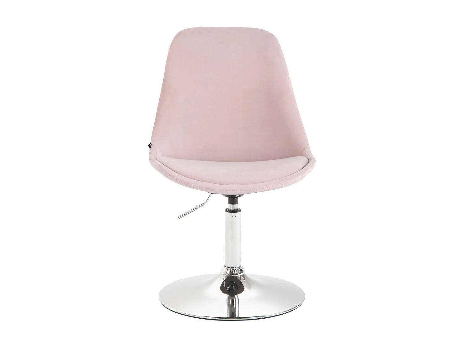 chaise salle à manger - Velours & Chrome - Rose - Maverick