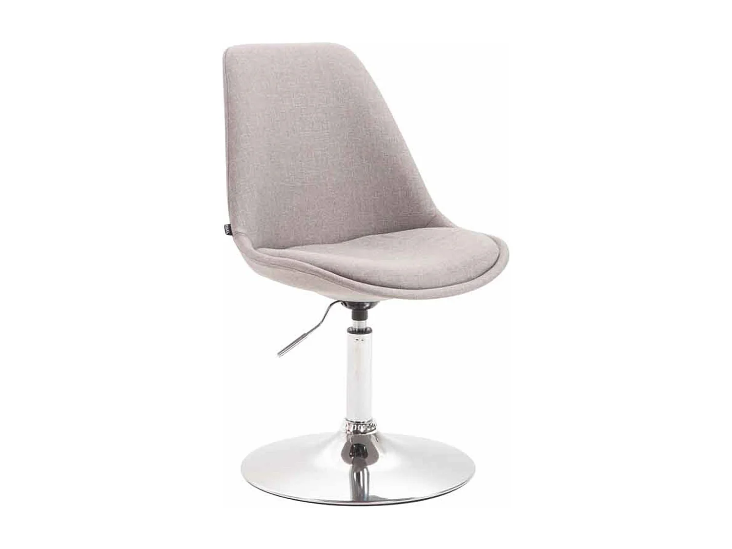 Lot de 4  chaise salle à manger - Tissu & Chrome - Gris - Maverick