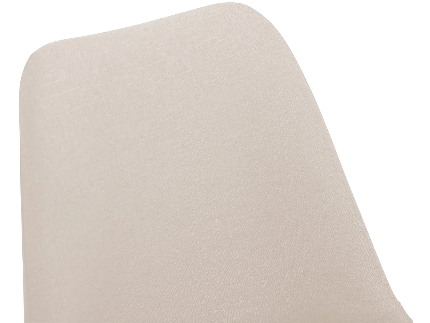 Eetkamerstoelen - Stof & chroom - creme - Maverick