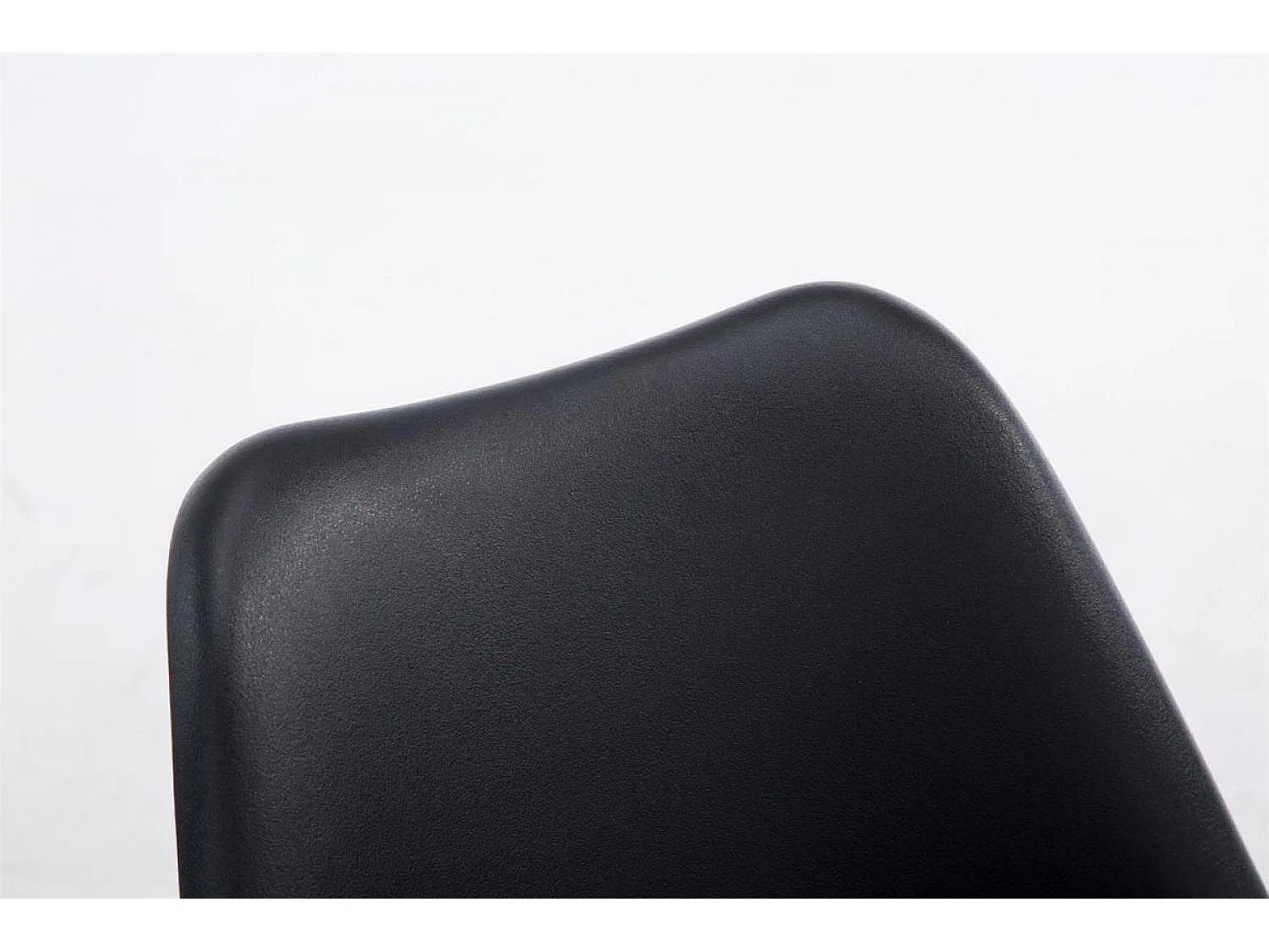 Cadeira para visitantes Borneo V2 em pele sintética preto|nogueira