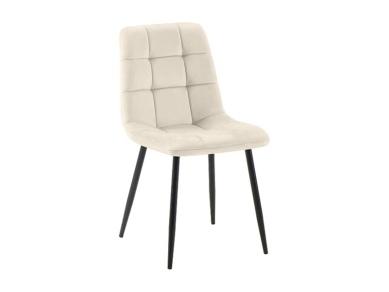 chaise salle à manger - Velours - Crème - Tilde