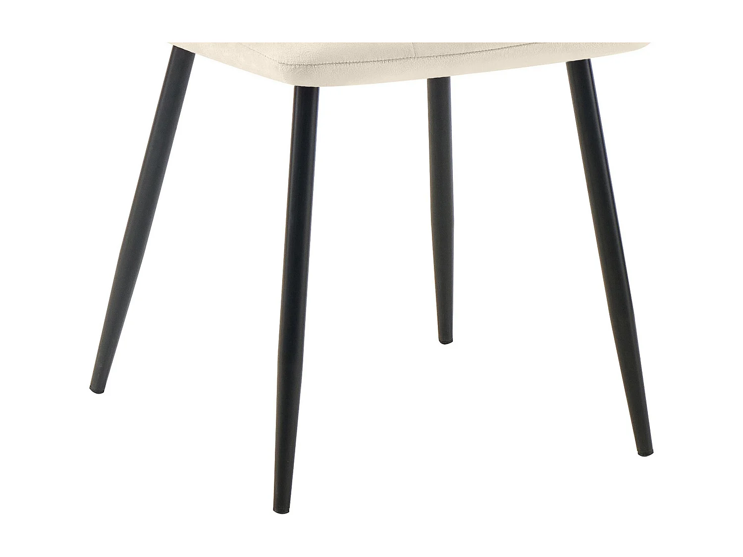 chaise salle à manger - Velours - Crème - Tilde