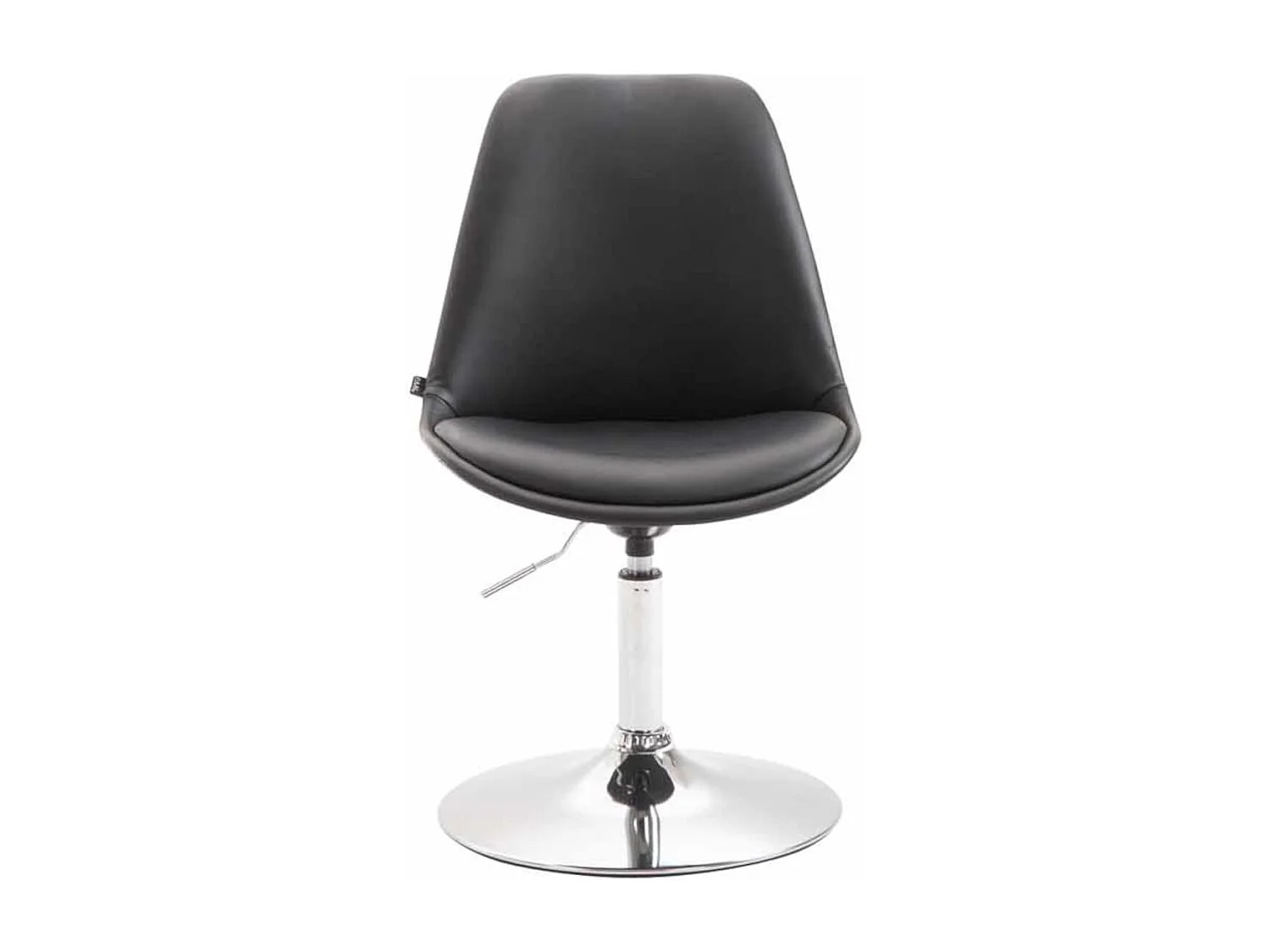 Set De 4  Silla de comedor - Simil cuero & cromo - Negro - Maverick