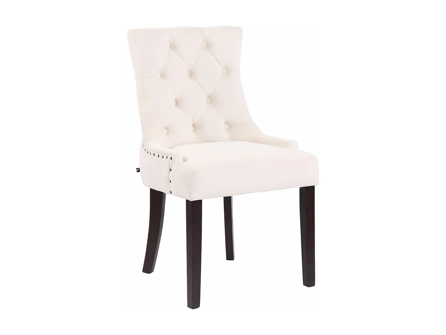 chaise salle à manger - Velours & Antique - Crème - Aberdeen