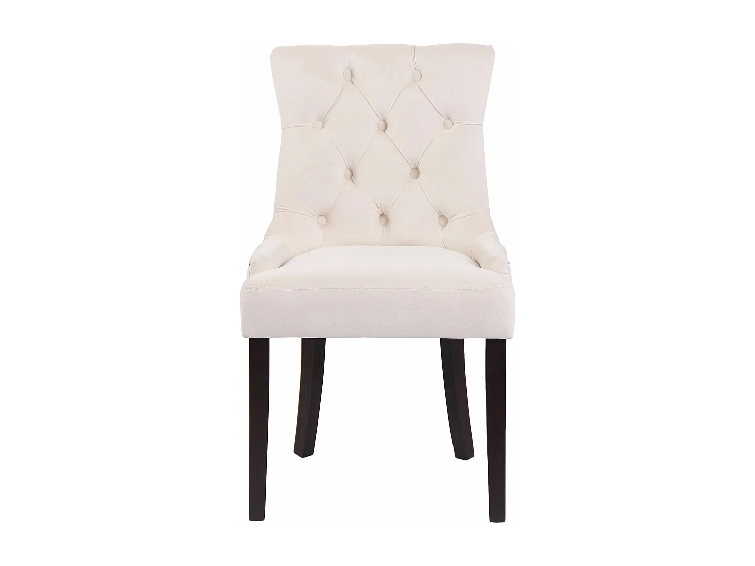 chaise salle à manger - Velours & Antique - Crème - Aberdeen