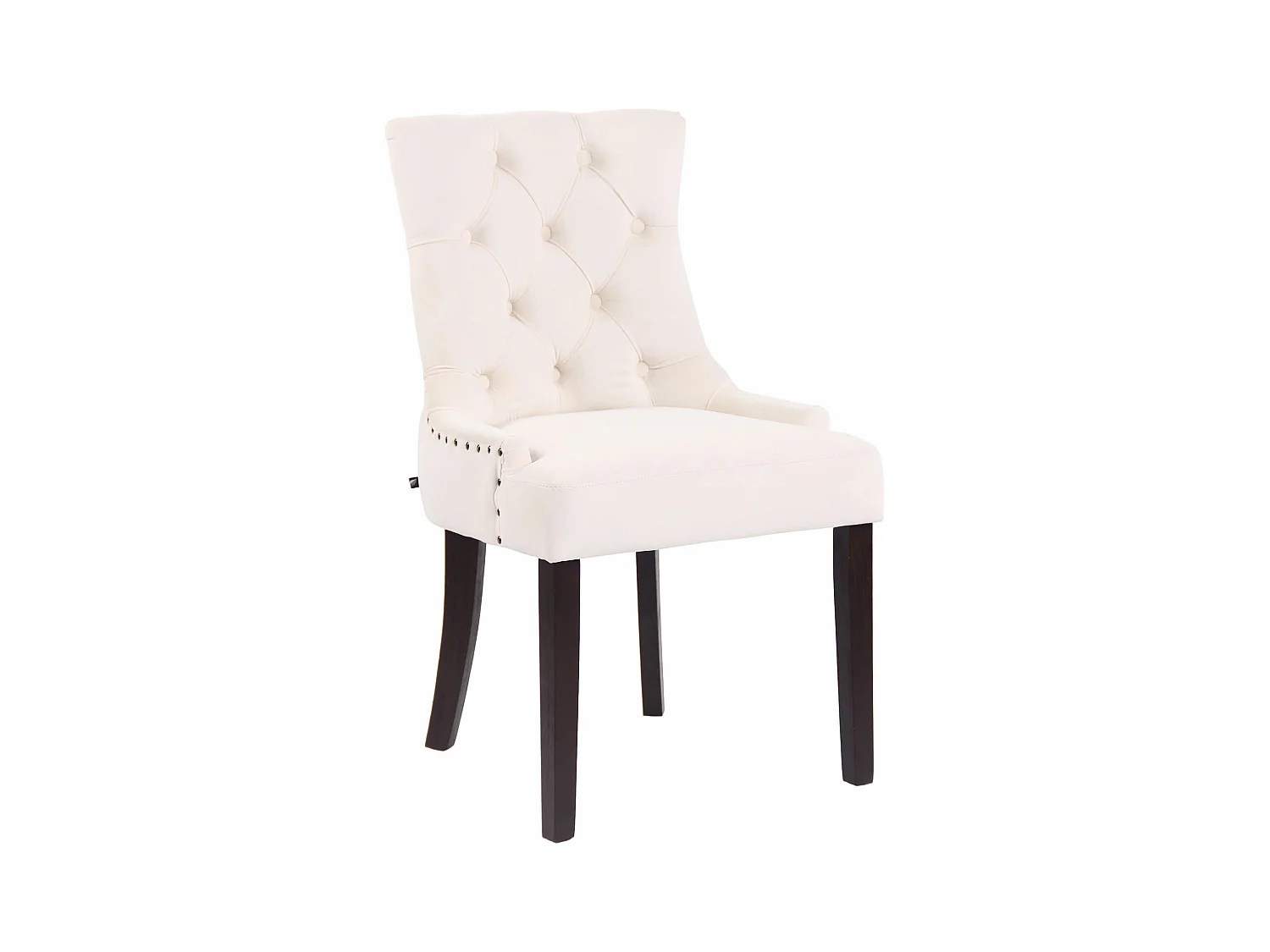 chaise salle à manger - Velours & Antique - Crème - Aberdeen