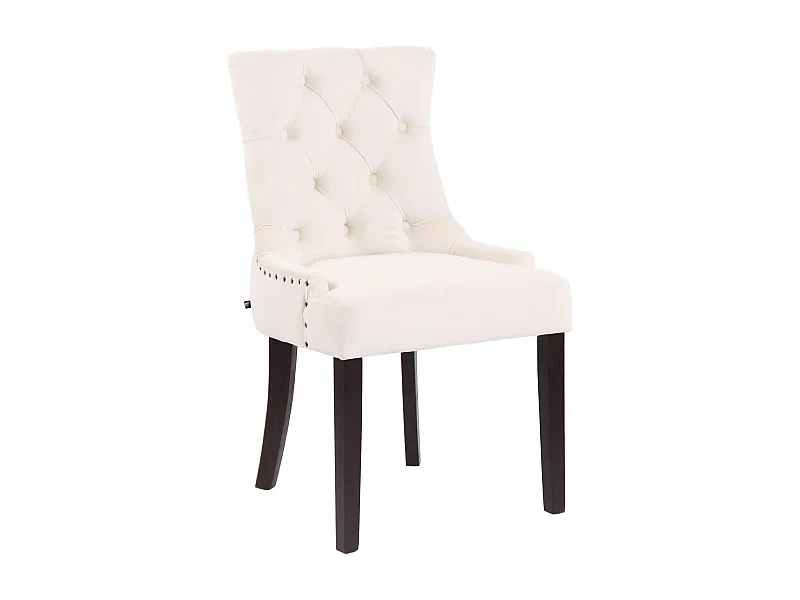 Eetkamerstoelen - Fluweel & antiek - creme - Aberdeen