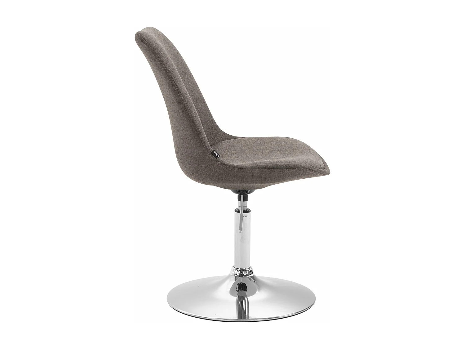 Eetkamerstoelen - Stof & chroom - donkergrijs - Maverick