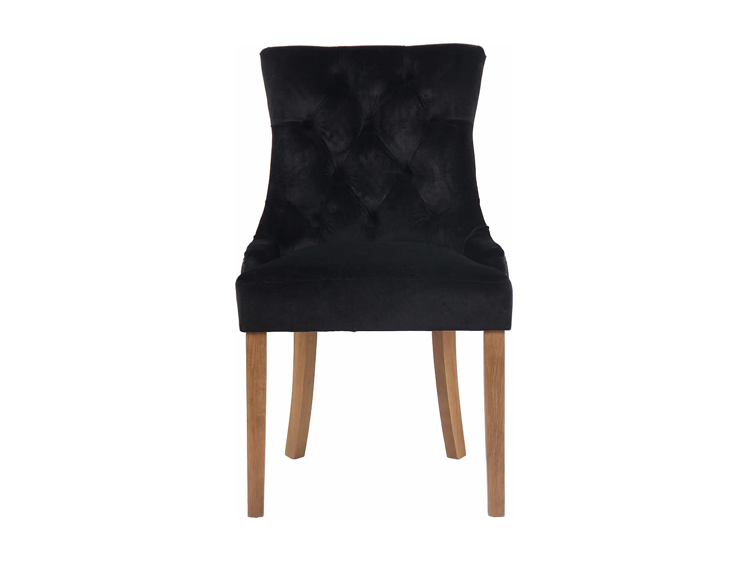 chaise salle à manger - Velours & Antique clair - Noir - Aberdeen