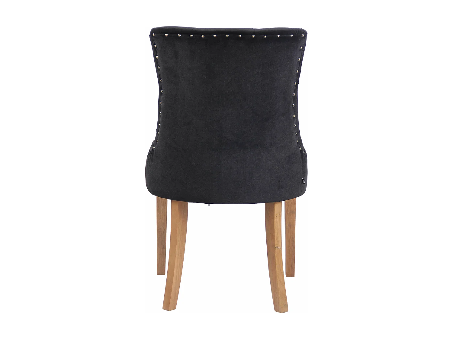 chaise salle à manger - Velours & Antique clair - Noir - Aberdeen