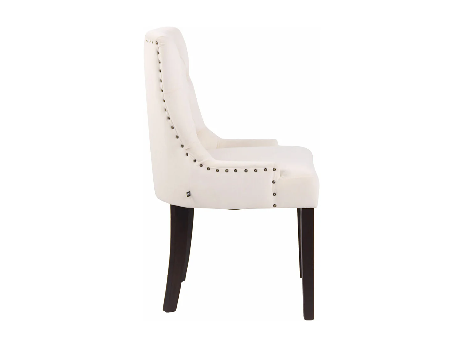 Lot de 4  chaise salle à manger - Velours & Antique - Crème - Aberdeen