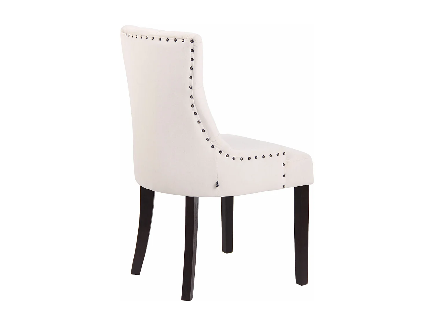 Lot de 4  chaise salle à manger - Velours & Antique - Crème - Aberdeen