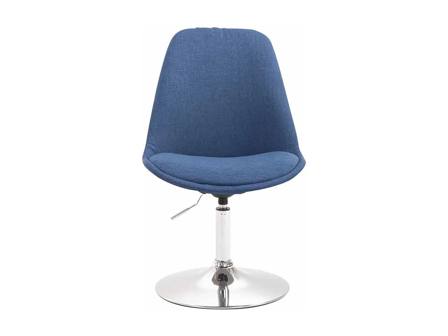 Lot de 4  chaise salle à manger - Tissu & Chrome - Bleu - Maverick