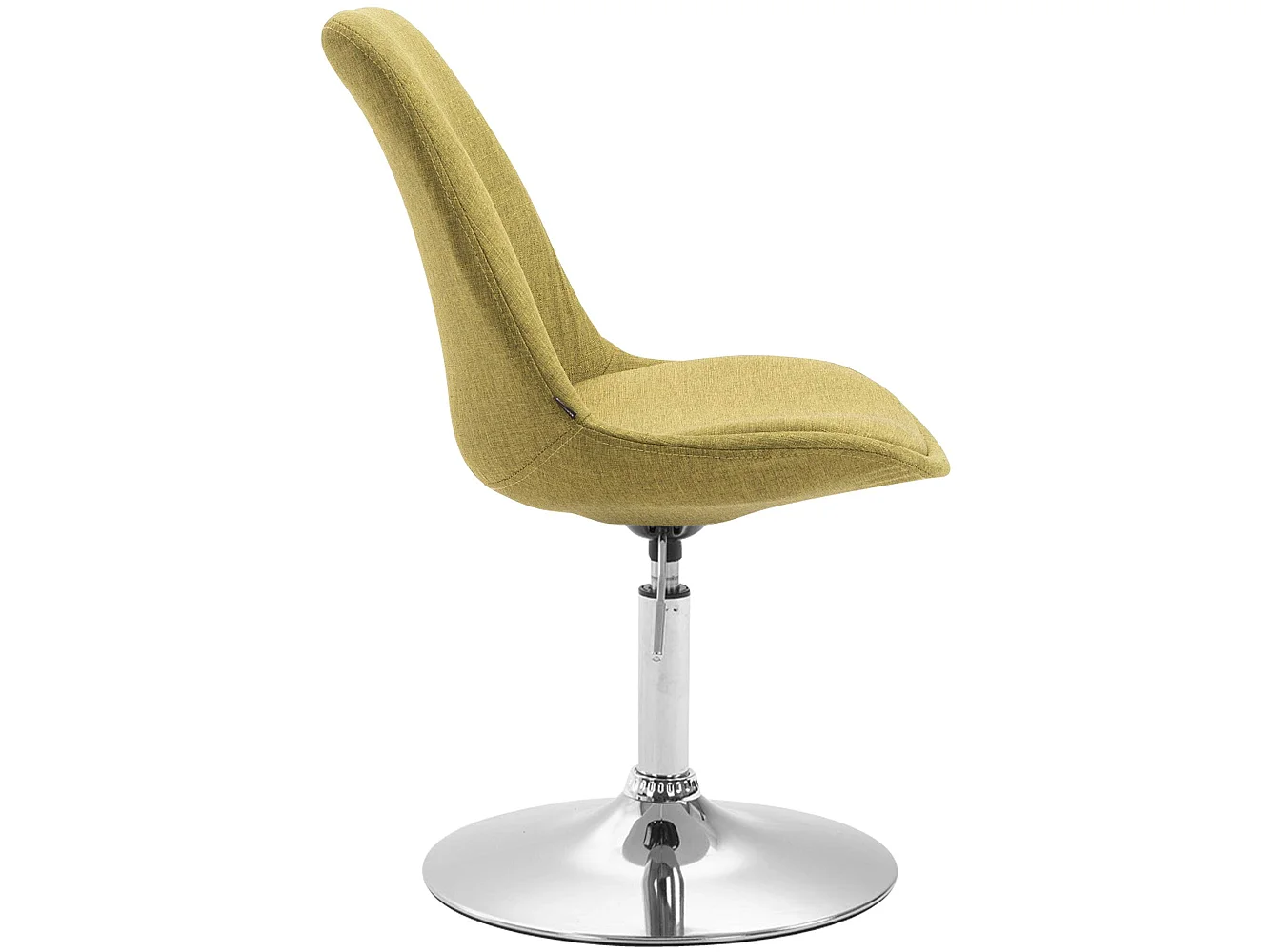 chaise salle à manger - Tissu & Chrome - Vert - Maverick