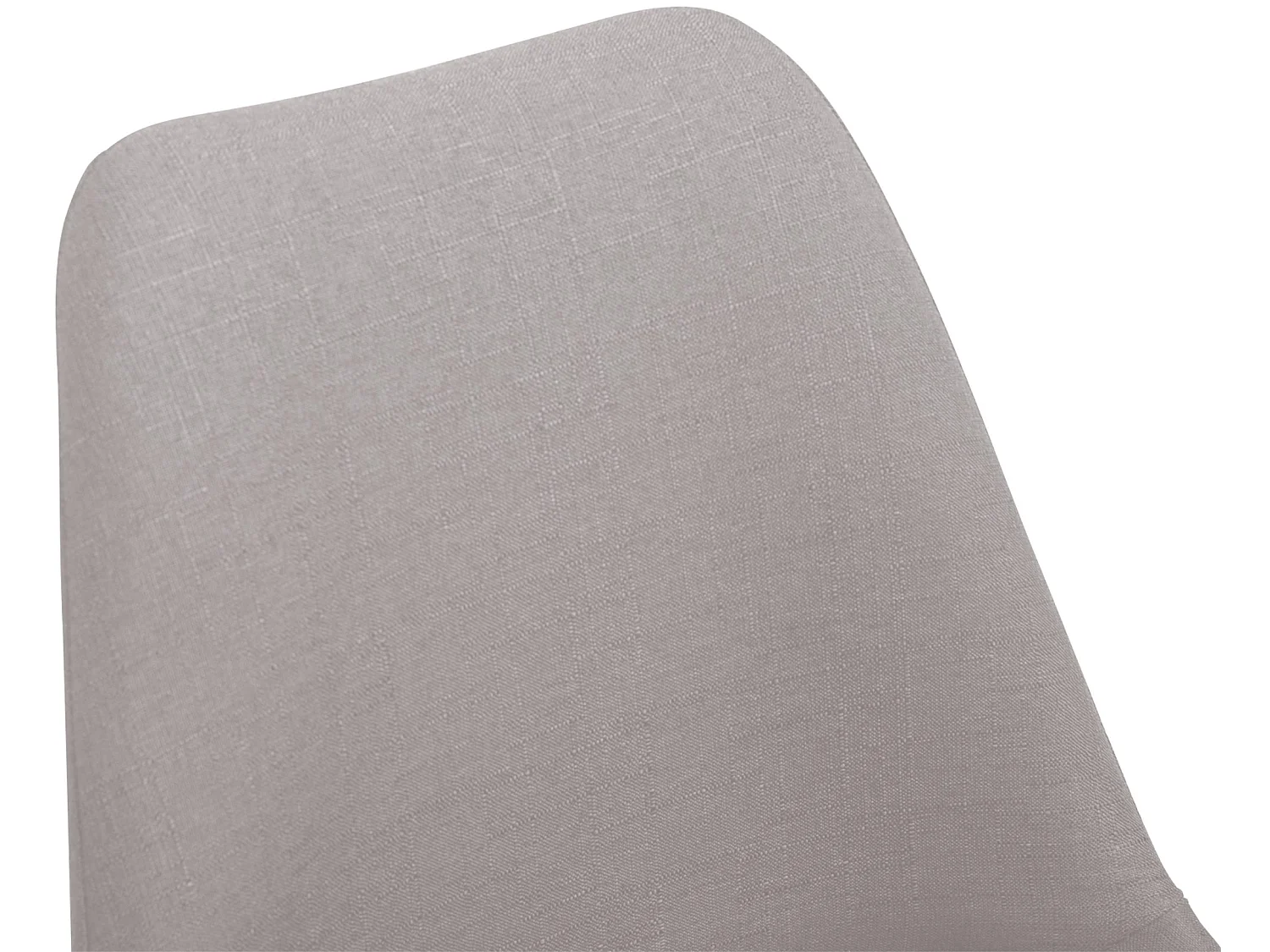 chaise salle à manger - Tissu & Chrome - Gris - Maverick