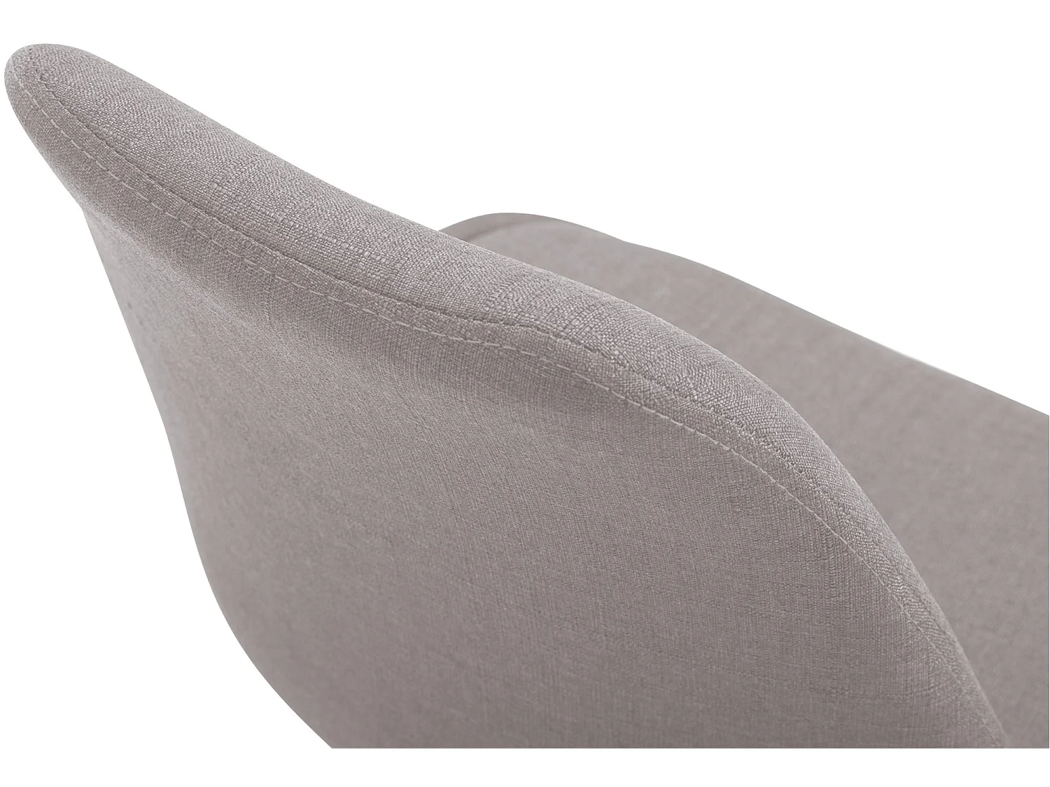 chaise salle à manger - Tissu & Chrome - Gris - Maverick