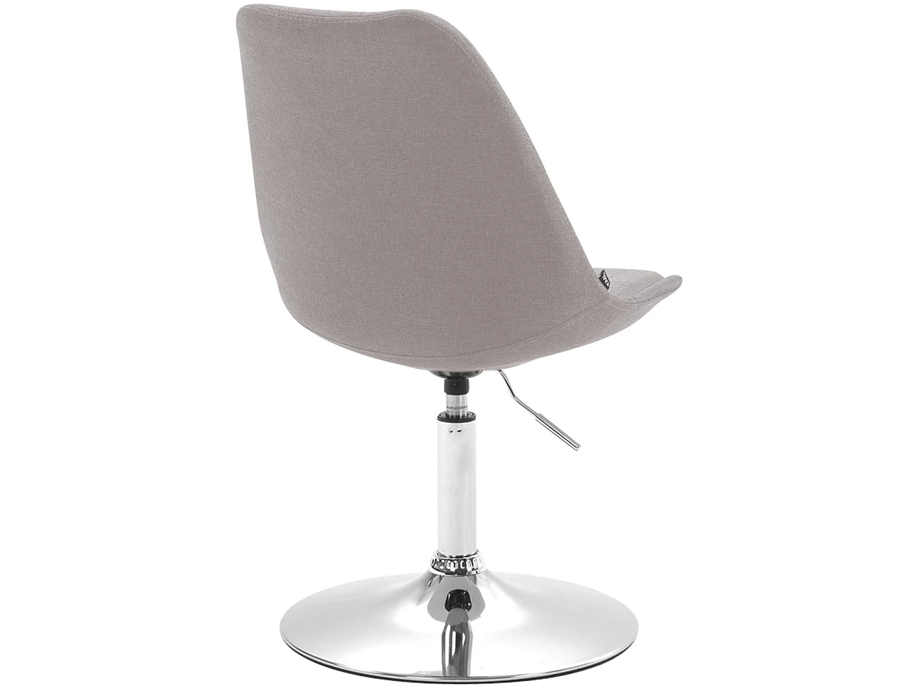 chaise salle à manger - Tissu & Chrome - Gris - Maverick