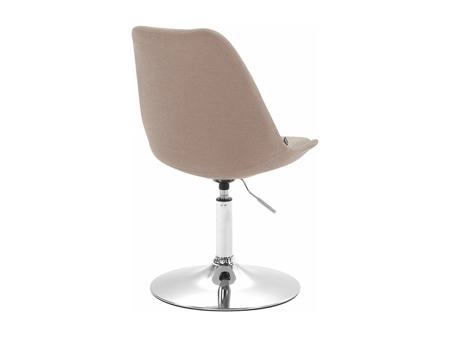 Eetkamerstoelen - Stof & chroom - taupe - Maverick