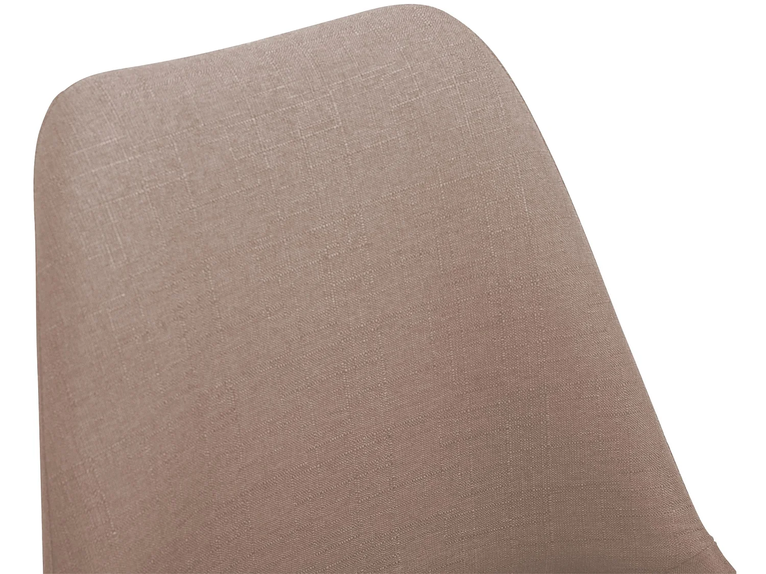 chaise salle à manger - Tissu & Chrome - Taupe - Maverick