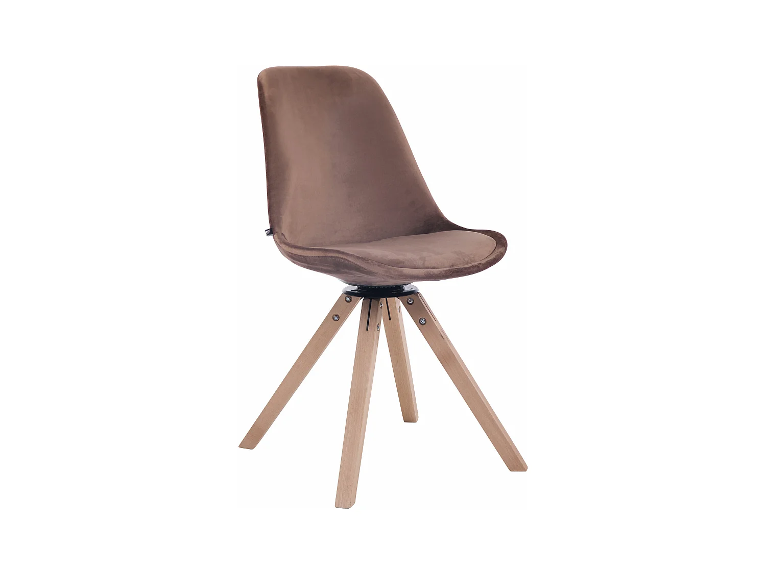 chaise salle à manger - Velours & Nature - Marron - Troyes