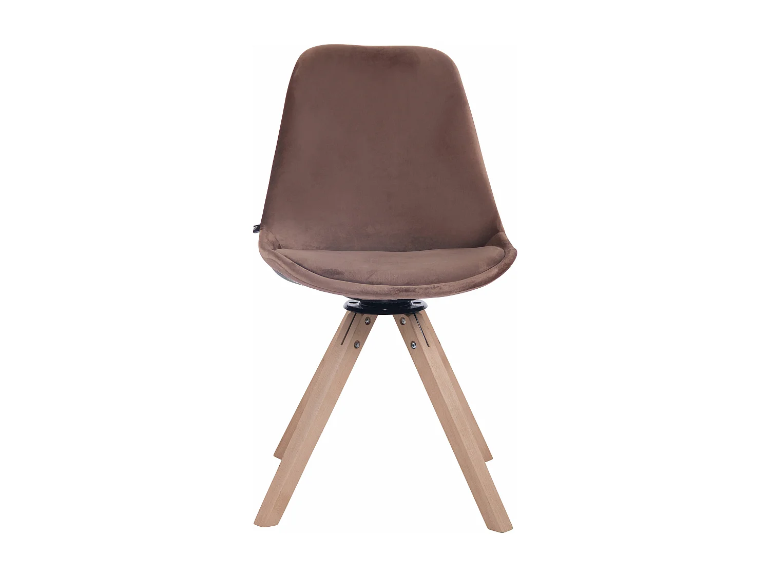 chaise salle à manger - Velours & Nature - Marron - Troyes