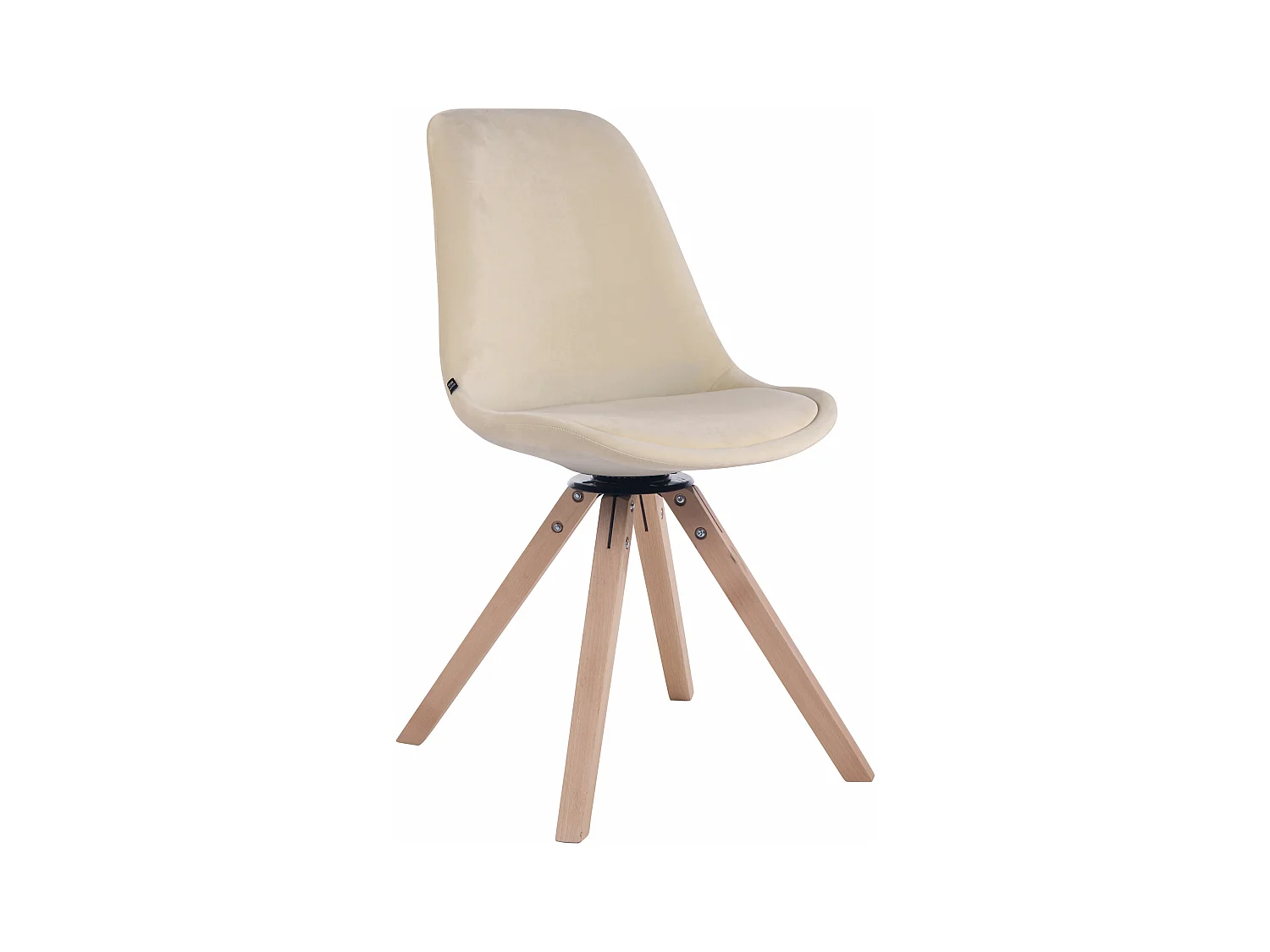 chaise salle à manger - Velours & Nature - Crème - Troyes
