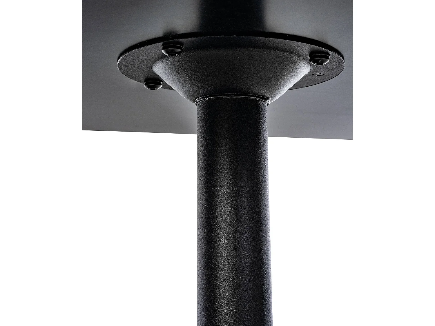 Table haute - carré - Bois - 60 x 60 cm - Noir / Noir - eckig