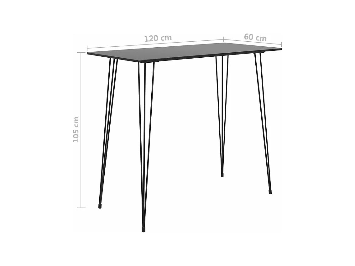 Ensemble de bar 7 pcs Noir
