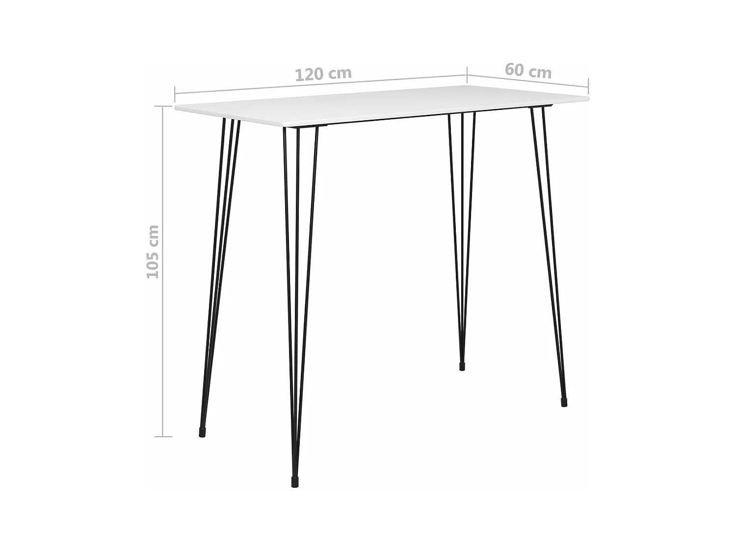 Ensemble de bar 7 pcs Blanc et noir