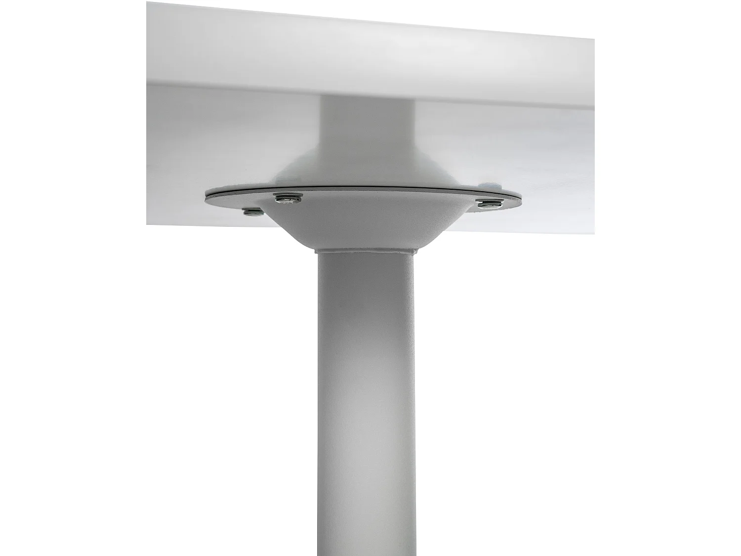 Table haute - carré - Bois - 60 x 60 cm - Blanc / Blanc - ST60