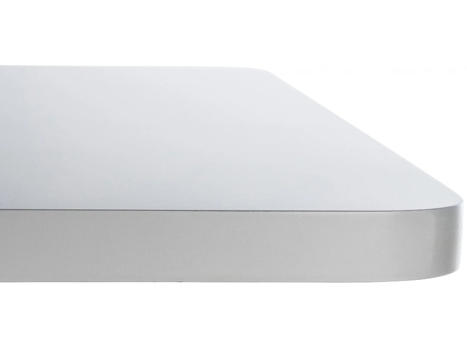 Table haute - carré - Bois - 60 x 60 cm - Blanc / Blanc - ST60