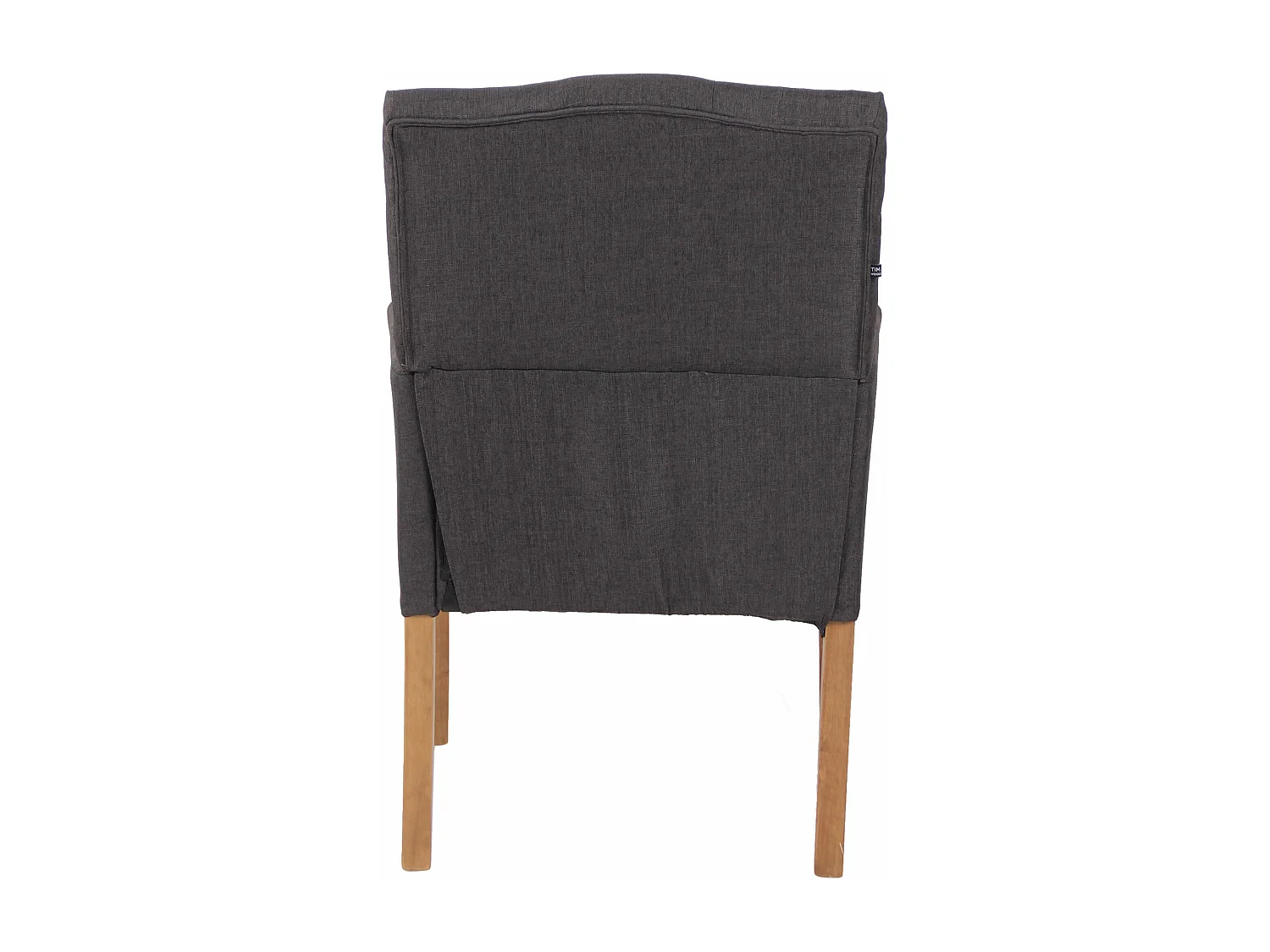 chaises avec accoudoirs - Tissu & Bois - Gris foncé - Sugar