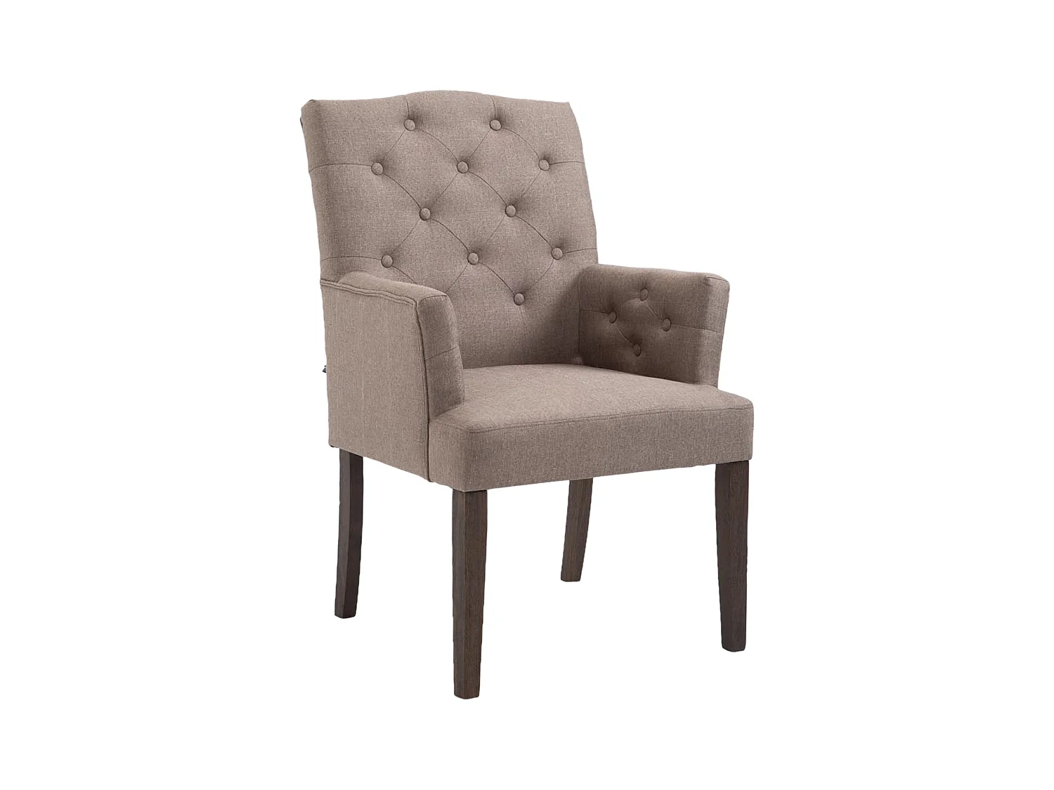 chaises avec accoudoirs - Tissu & Antique - Taupe - Sugar