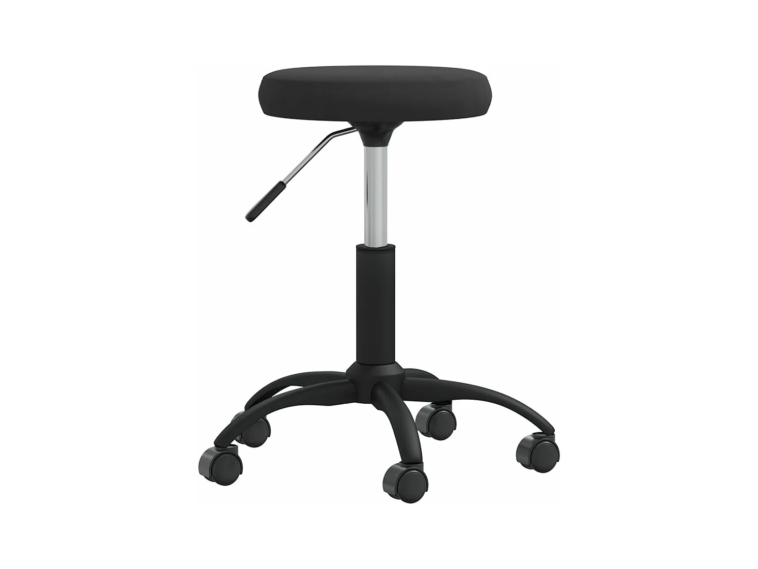 Chaise pivotante de bureau Noir Velours