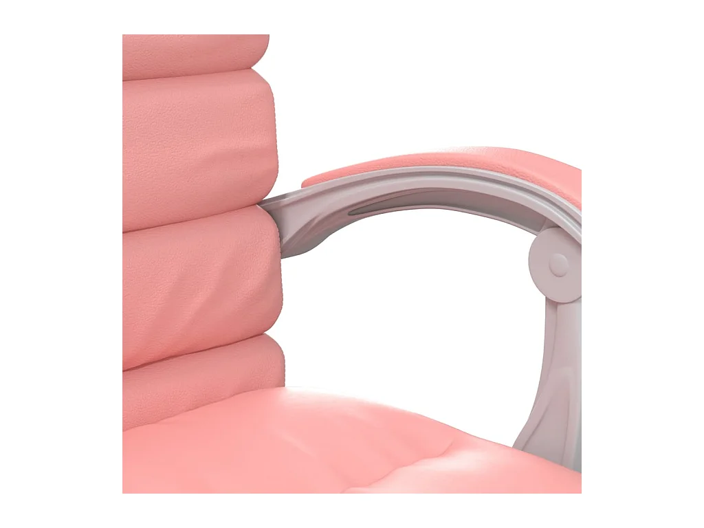 Fauteuil de massage inclinable de bureau Rose Similicuir