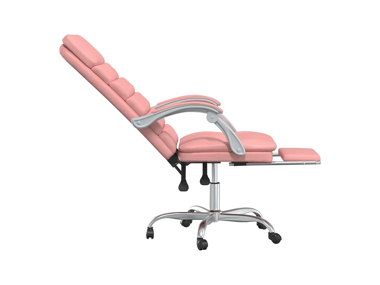 Fauteuil de massage inclinable de bureau Rose Similicuir
