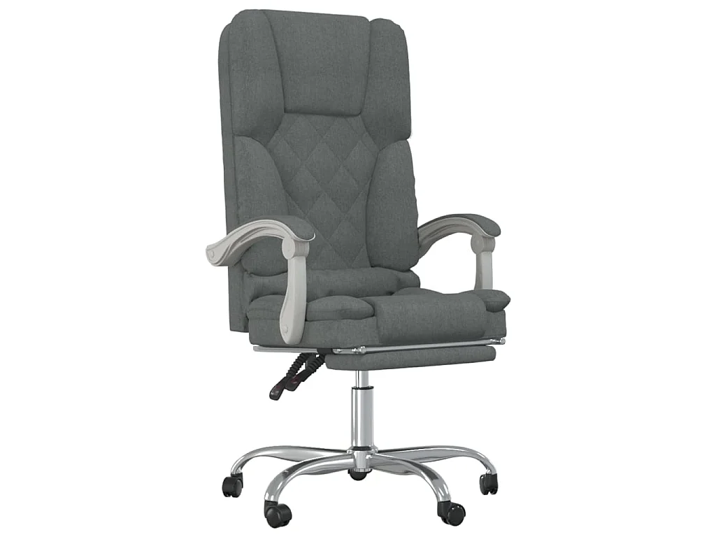 Kantoorstoel massage verstelbaar stof donkergrijs