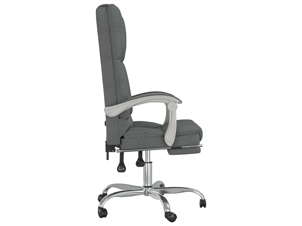 Kantoorstoel massage verstelbaar stof donkergrijs