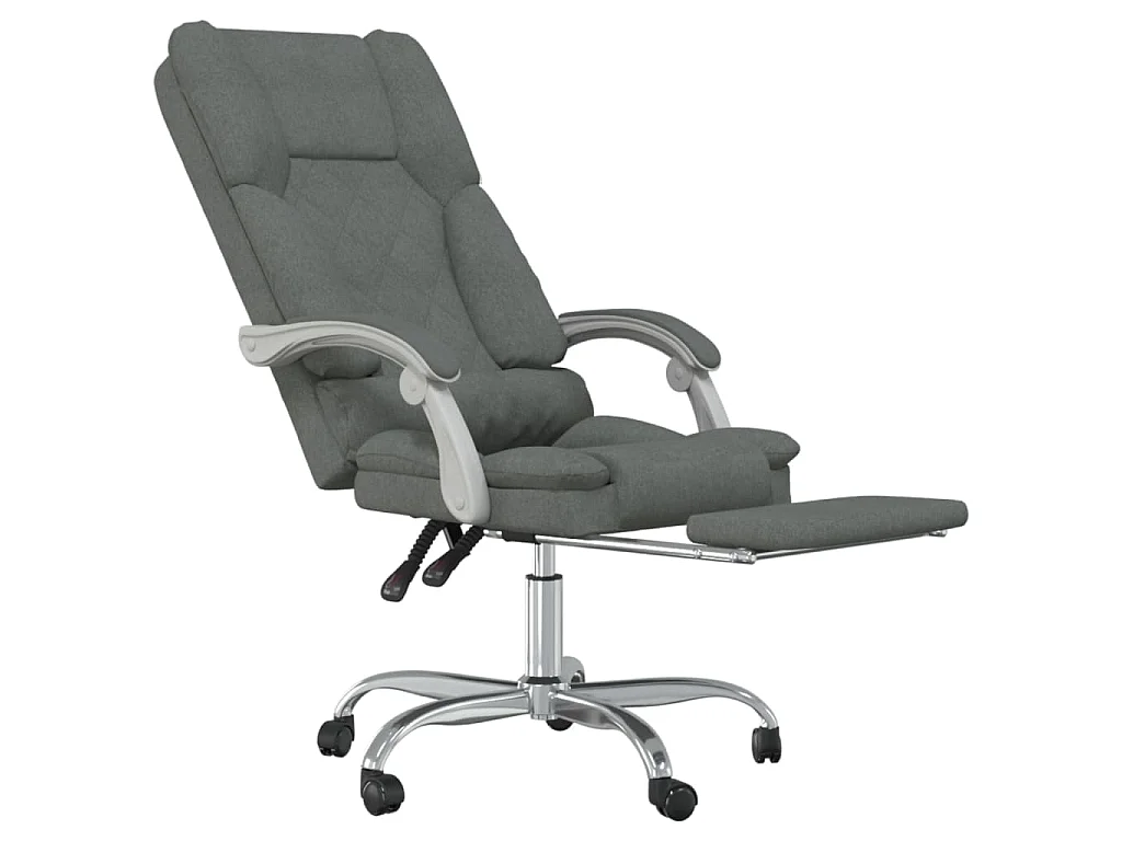 Kantoorstoel massage verstelbaar stof donkergrijs